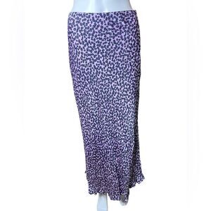 On 34th Purple Floral Maxi Skirt Size Medium